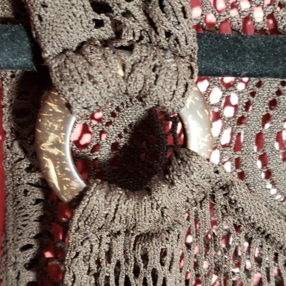 Chocolate Swimsuit Coverup Croft & Barrow Large - Picture 5 of 6